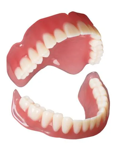 Assembled dentures. Assembled dentures.