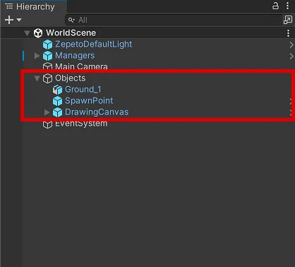 DrawingCanvas placed in Hierarchy