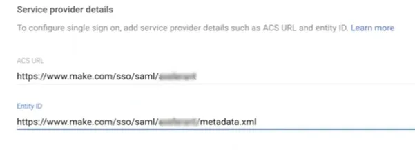 Service provider details