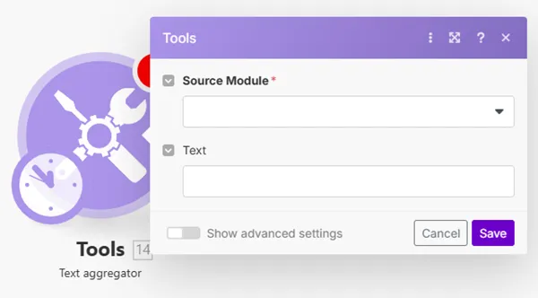 Text aggregator