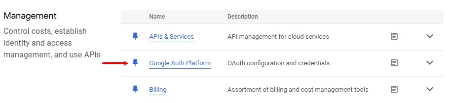 Google Auth Platform