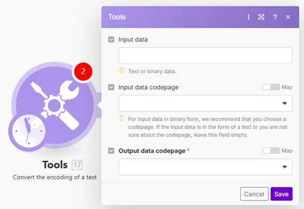 Convert encoding of the text