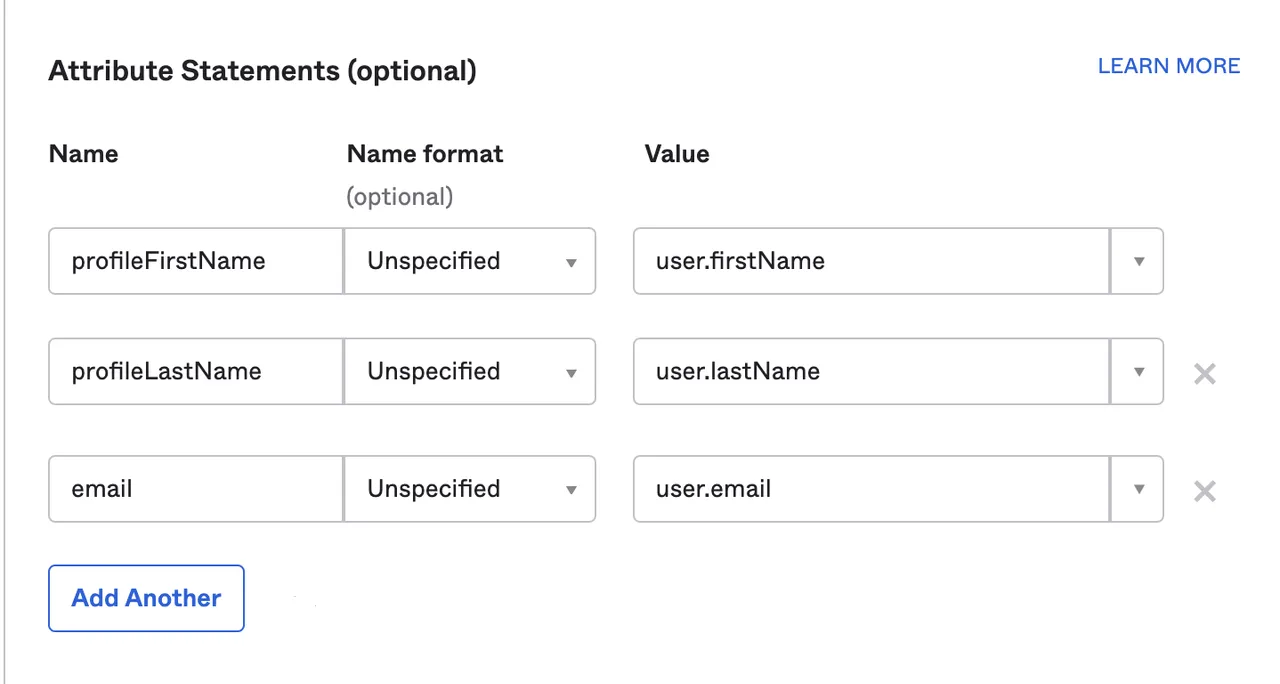 optional attributes
