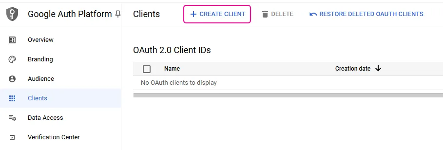 Create Client