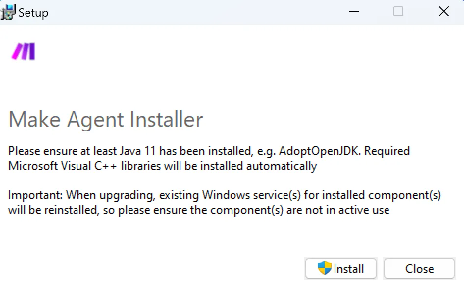 Make Agent Installer Make Agent Installer