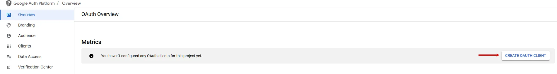 Create OAuth client