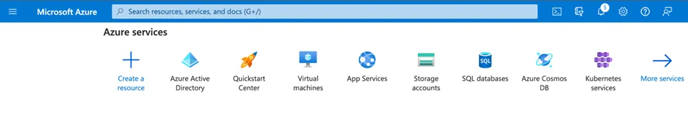 MS Azure portal