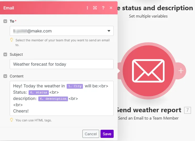 Send email