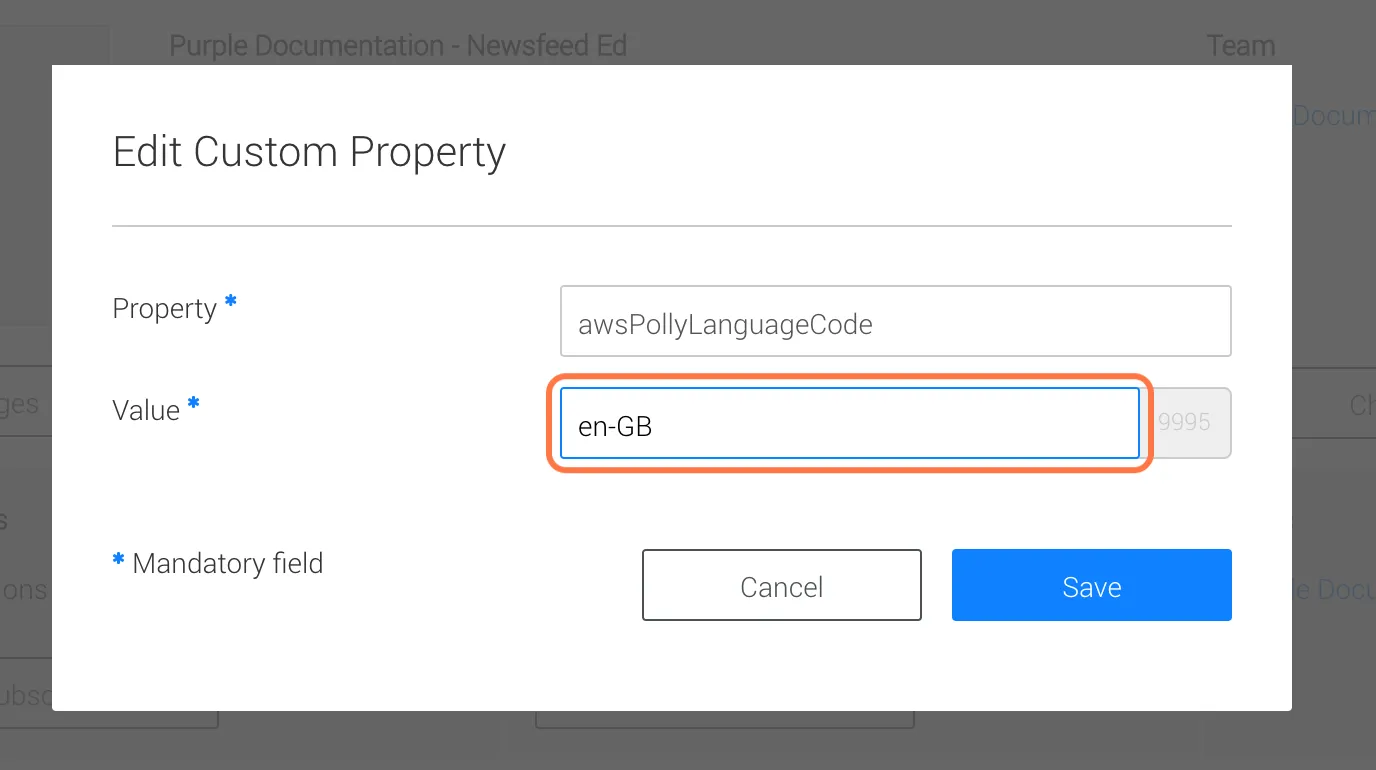 Next to 'Value' insert your desired language code