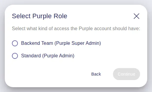 Step Select Purple Role