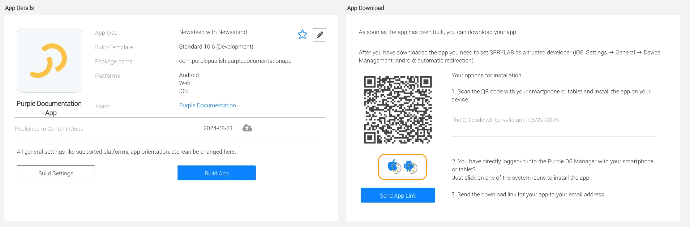 Building App Progress