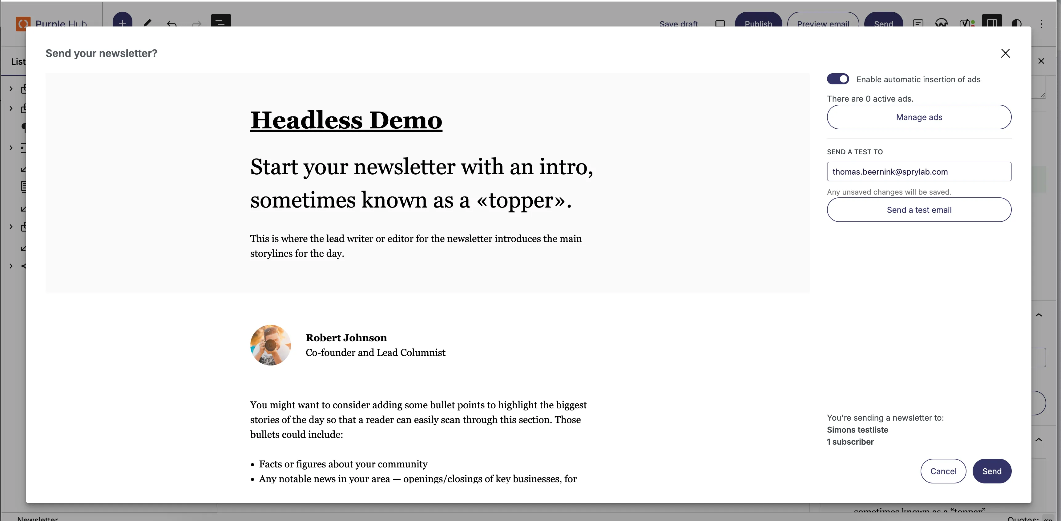 send your email send your email