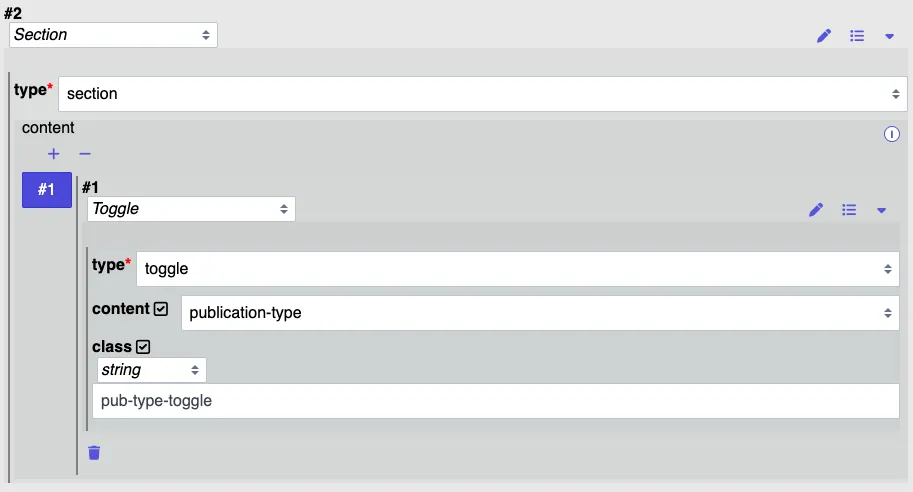 Publication-Type Toggle in views.json