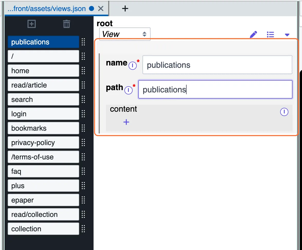 Enter a name and path name.