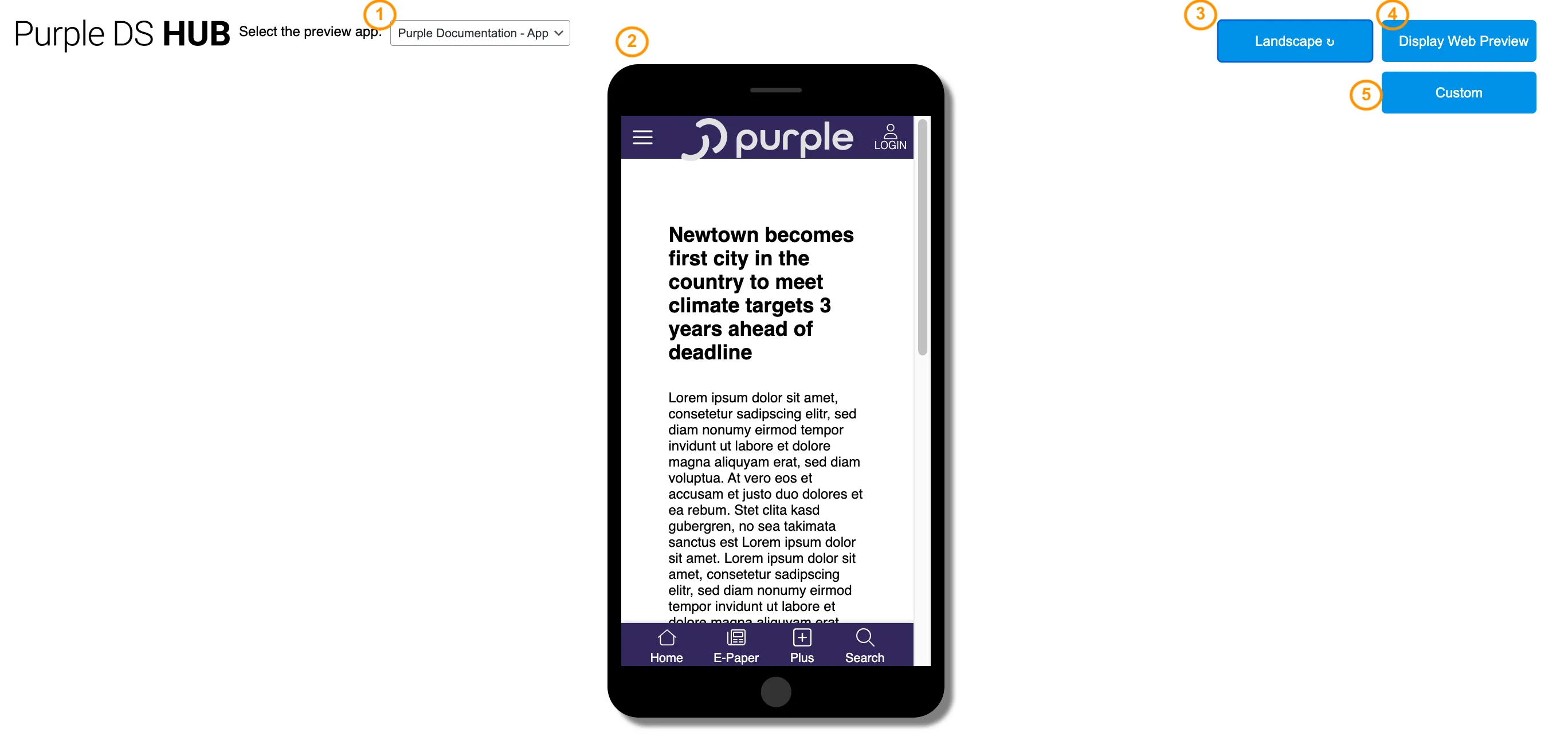Article Preview view