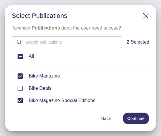Step Select Publications
