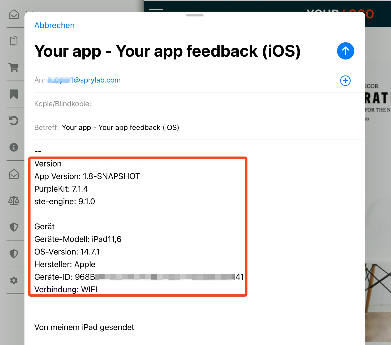 You will see the application information already summarised in the body of the email.