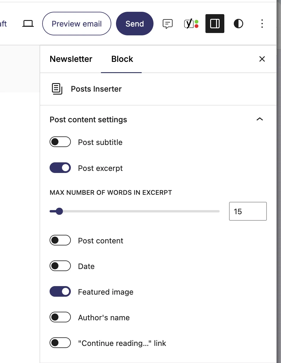 Content Settings