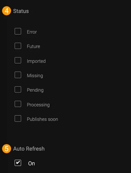 Filters in Purple Monitoring
