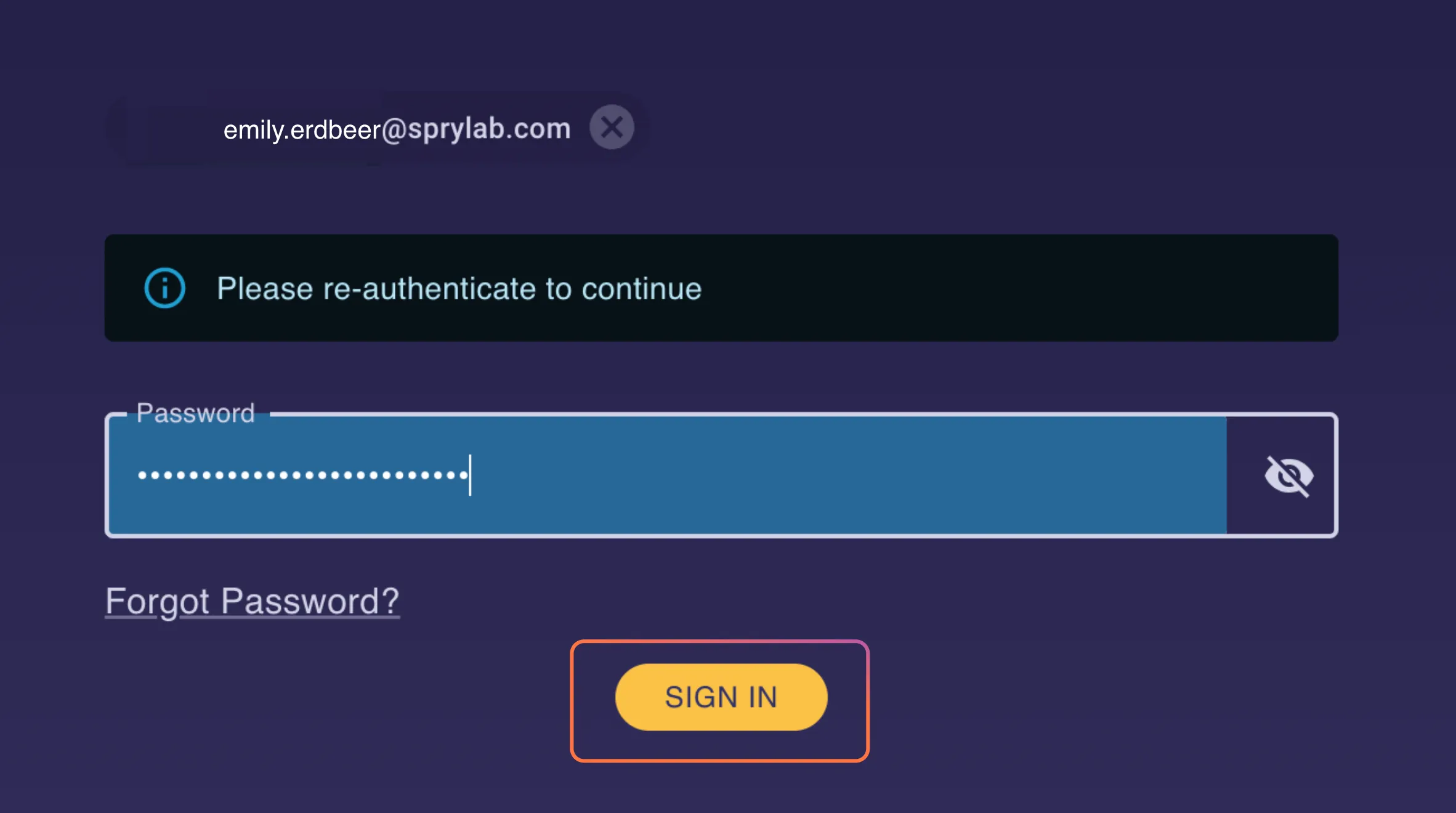 Click on 'Sign in'
