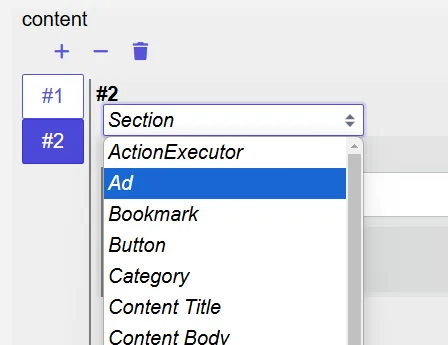 select Ad item