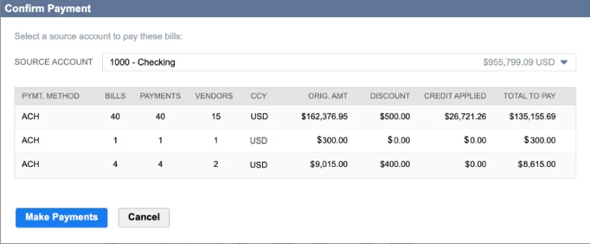 Confirm and Make Payments Confirm and Make Payments