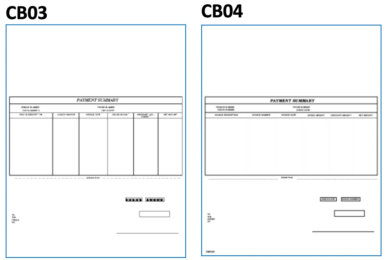 CB03 and CB04 forms