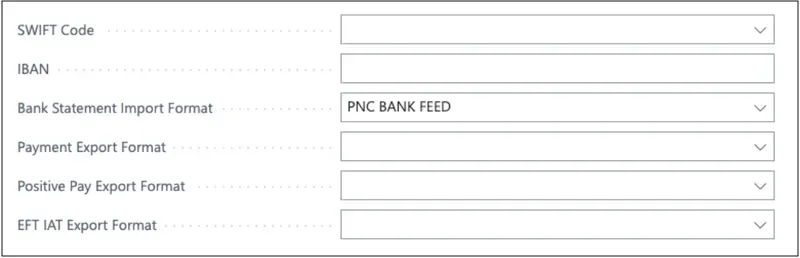Select PNC BANK FEED Select PNC BANK FEED