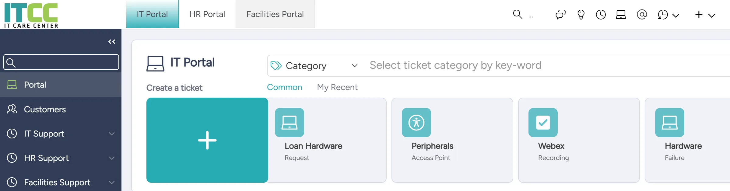 Portal tabs