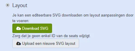 Téléverser une nouvelle mise en page SVG