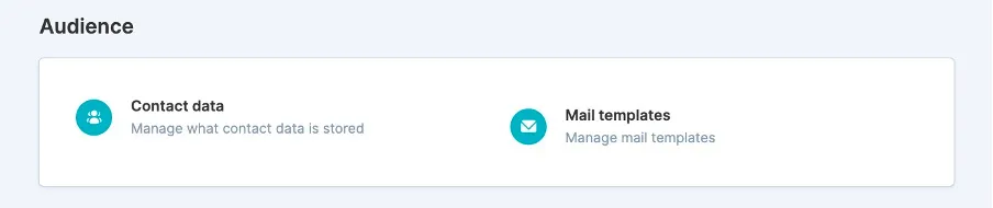Mail templates
