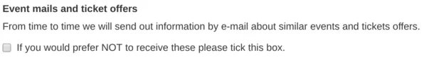 Optional opt-in sales