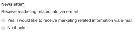Mandatory opt-in sales