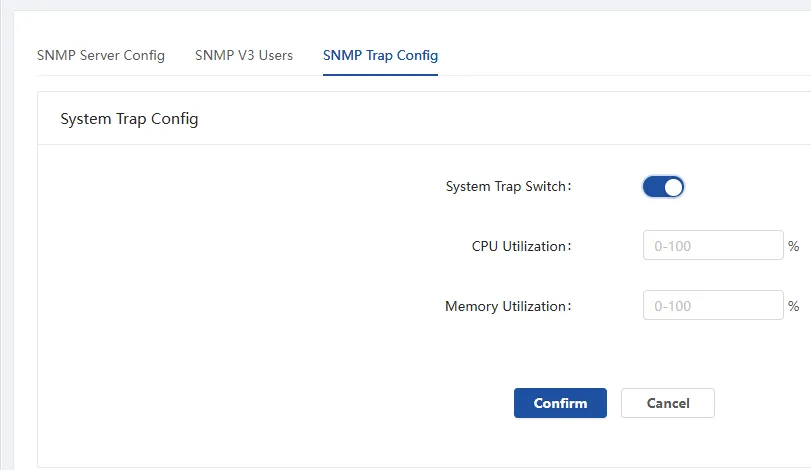 SNMP Trap Configuration SNMP Trap Configuration