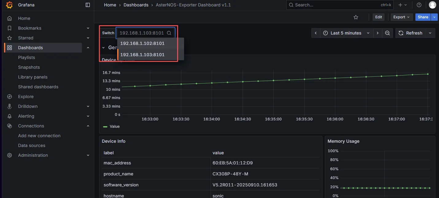 Select and view devices to monitor Select and view devices to monitor