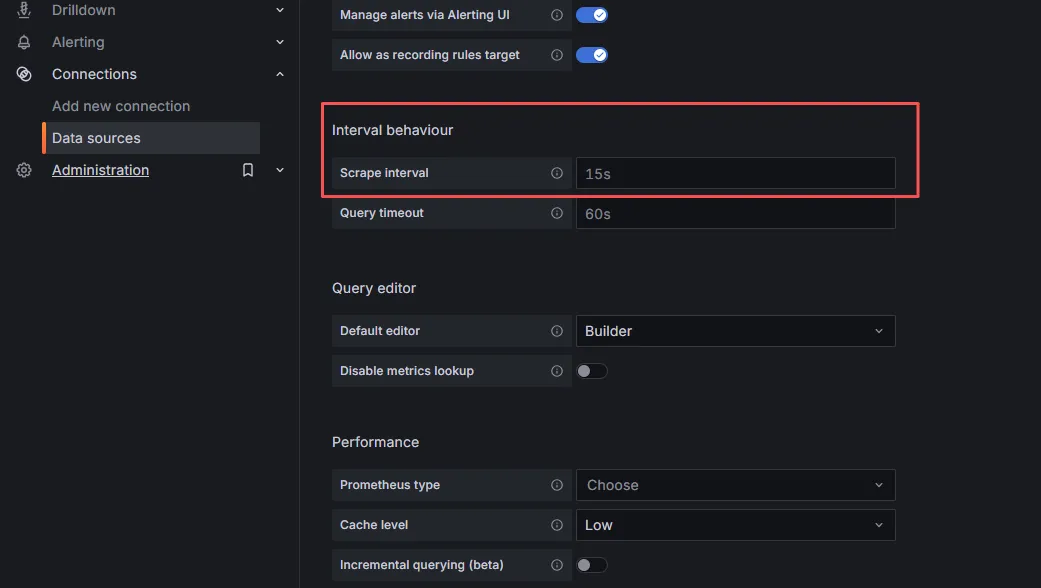 Set sampling interval (optional) Set sampling interval (optional)