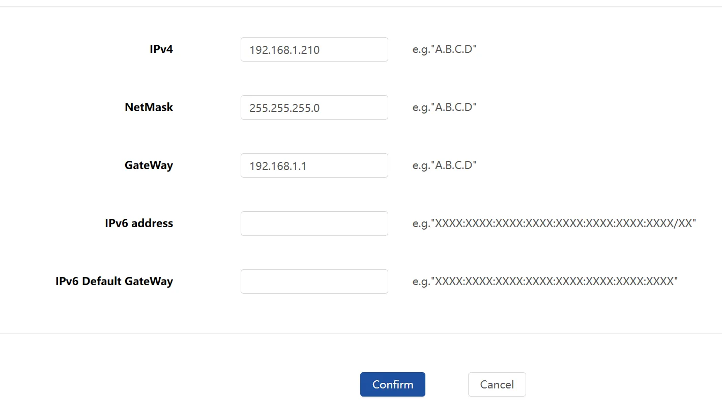 Network Configuration Network Configuration