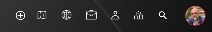 LiveMap, Altlas, Projects, Person, Organizations, and search icons in the menu bar. LiveMap, Altlas, Projects, Person, Organizations, and search icons in the menu bar.