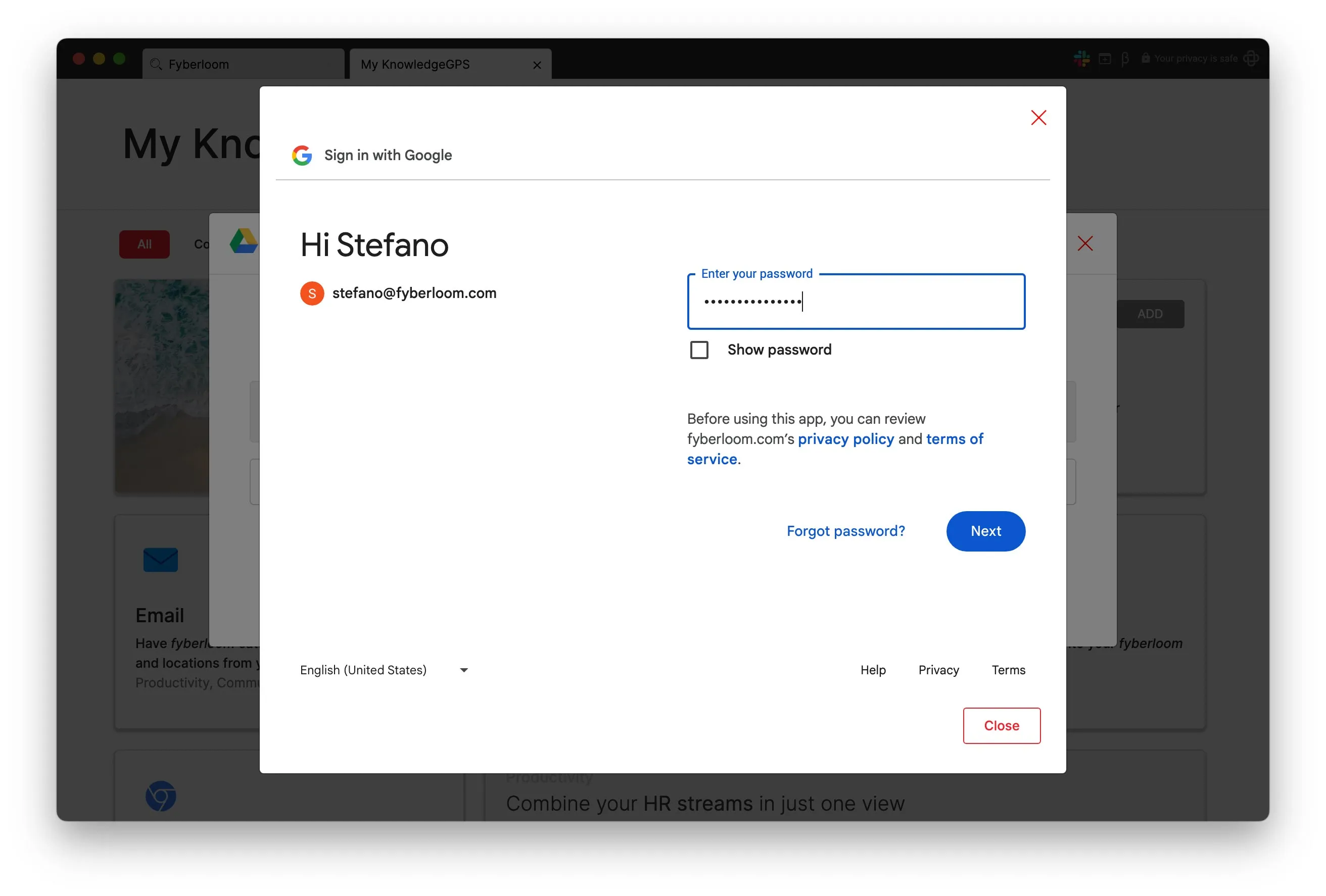 After entering your email address, enter your password. After entering your email address, enter your password.